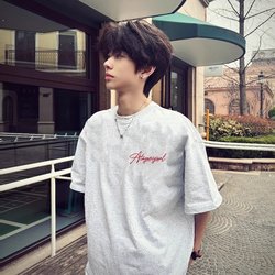 Summer New Short-Sleeved T-Shirt for Men, Loose and Versatile ins Heavy-Duty Trendy Brand Half-Sleeve T-Shirt, Casual Clothing for Students, Women's Clothing