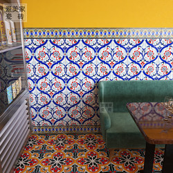 Xinjiang Barbecue Hot Pot Restaurant Glossy Tiles 300×300 Kitchen Guesthouse Background Wall Tiles Moroccan Floor Tiles