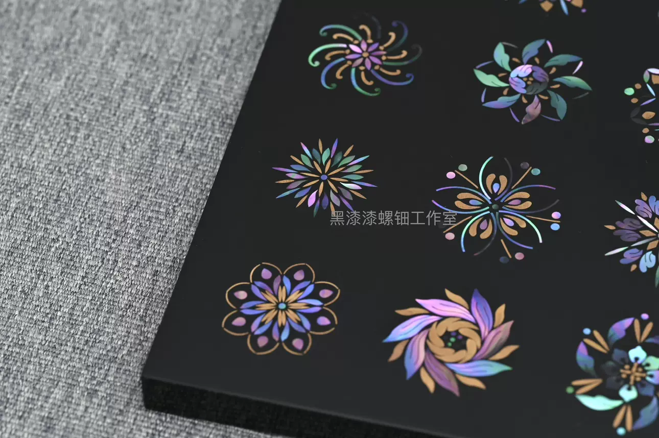螺鈿花圓形貝殼片大漆鑲嵌直徑1mm-7mm漆藝漆器漆畫材料定製-Taobao