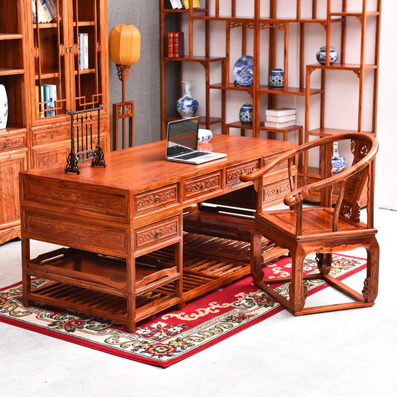 Chinese -style solid wood desk, Nanyu, Writing Study Room, Computer Table Calligraphy Table Calligraphy Desk, Chinese Medicine Diagnosis Table, antique
