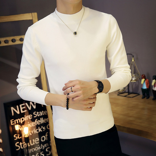 Korean version of slim small size men's clothing size S solid color ...