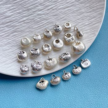 
Pure silver peace, joy and wishful lock little fat fortune silver tuotuo