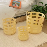 Ins стиль полая корзина для грязной одежды с заварным кремом, корзина для хранения грязной одежды, домашняя корзина для хранения, подвесная корзина для хранения в ванной комнате