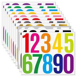 3inch Large Digital Stickers Vinyl Mailbox Labels Goods Classification Self-Adhesive Die-Cut Waterproof Number Stickers Decoration