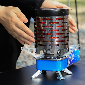 Outdoor dew furnace head heating hood mini heating furnace picnic warm hands stainless steel grilled hand furnace autumn and winter heater