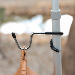Outdoor barracks hook hook hook Multifunctional S -shaped non -slip stainless steel pork tail hook Portable shelf hook