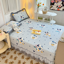 Class A Disney Cotton Tatami Bed Cover Cartoon Lace Kang Cover Cotton Kang Cover Non-slip Padded Bed Sheet