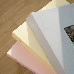 Loose-Leaf Photo Album in Macaron Colors, Graduation Wedding Sign-In Book, Self-Adhesive DIY Couple Photo Album, Polaroid Memory Album