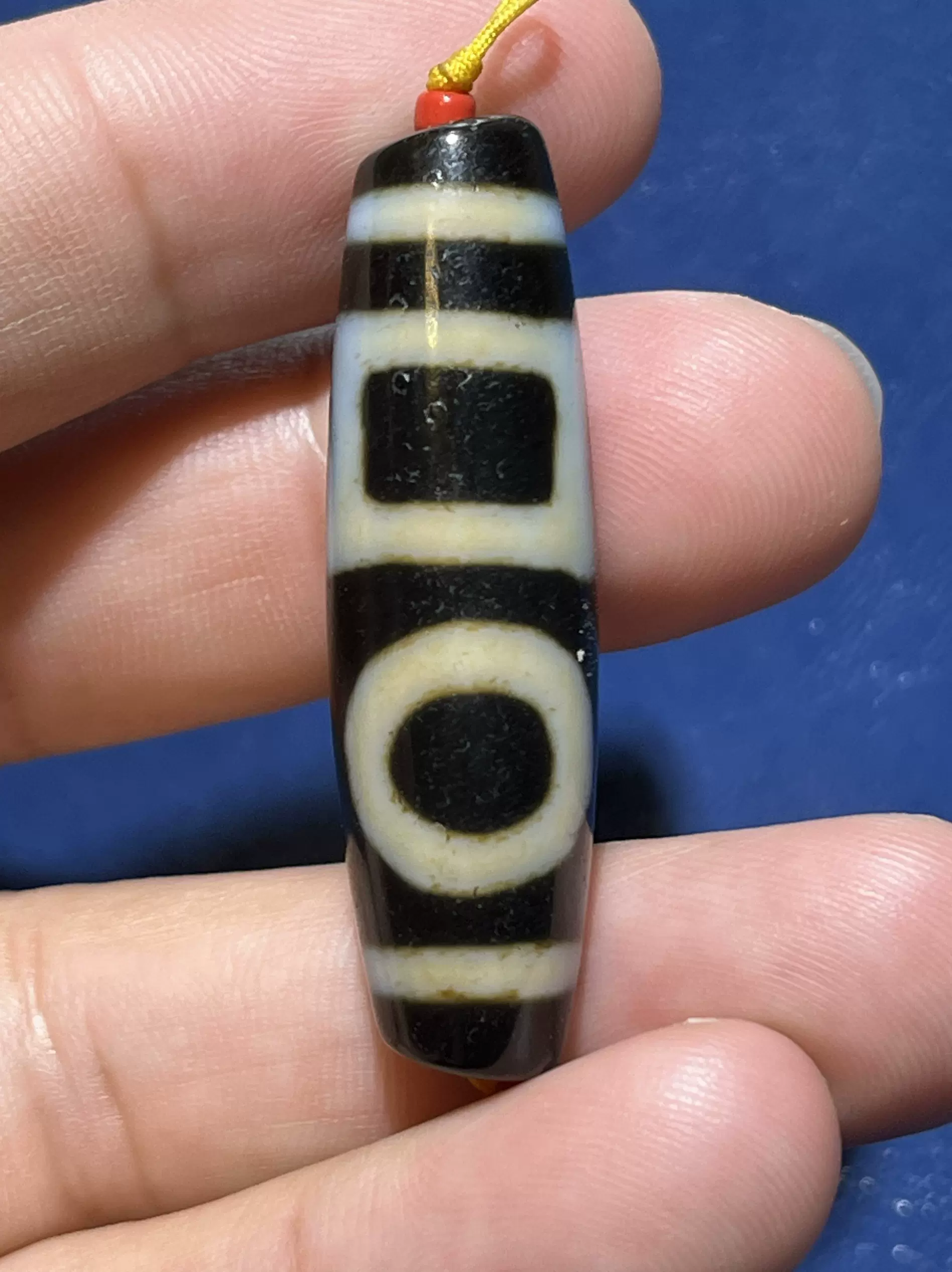聚緣精品臺灣天珠老礦手工至純工藝天珠雙天地天珠男女款鎖骨-Taobao