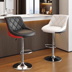 Bar Stool for Home Use, Adjustable Height, Swivel Bar Stool, Modern Minimalist Bar Chair, Manicure and Beauty Stool, Island Chair