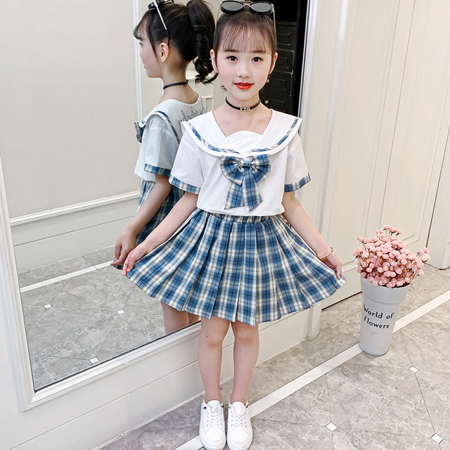 Girls jk uniform skirt suit summer 2024 new college style internet ...