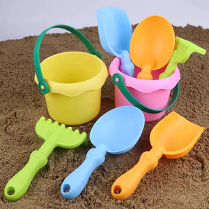 
Children's beach set baby digging tools playing with snow soft glue toys shovel beach sand play with water sand