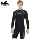 Yingfa casual surfing suit swimsuit beach suit swimming diving long sleeve sunshade men's ladies surfing top