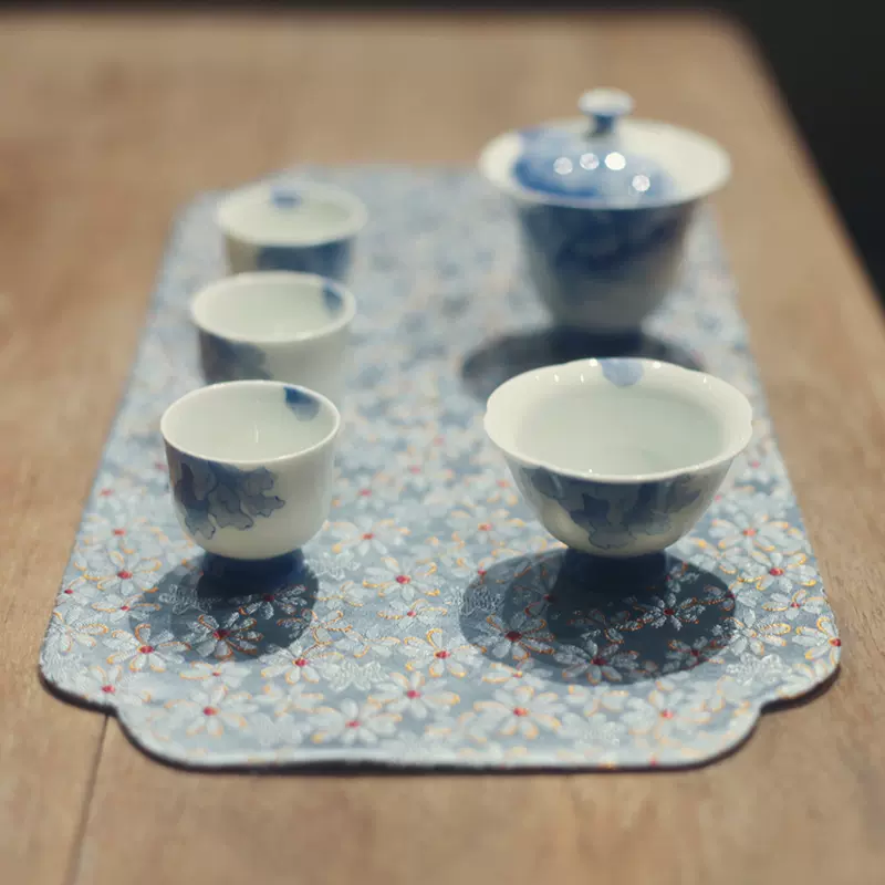 中国宋代青瓷盖碗，茶器。 宋青书院《湖田窑》青瓷盖碗景德镇影青三才盖碗茶碗三件套