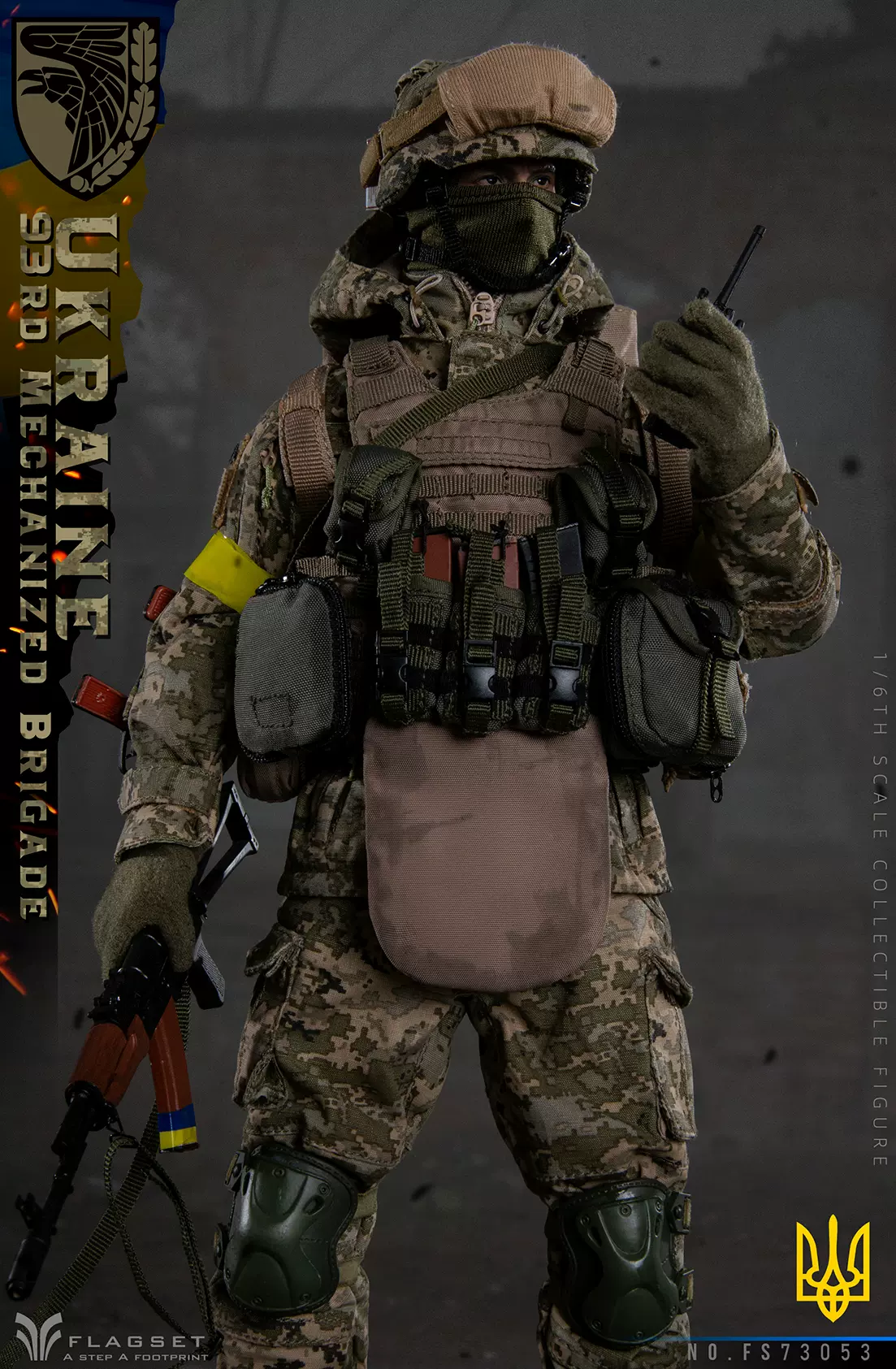 格安SALEスタート！ Shock FS-73052 FLAGSET Worker 却 狙撃者 女性スナイパー 軍魂 ミリタリー