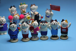 Decole Miscellaneous Goods Zakka Sports Meeting Scene Decoration Shooting Mini ins Resin Desktop Crafts Small Ornaments