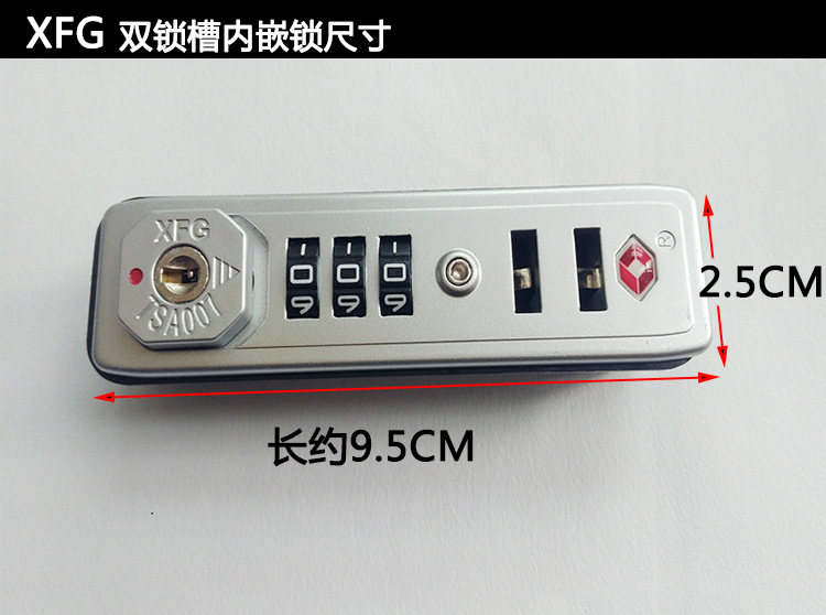 Hasp - Confezione Da 2 Chiusure A Combinazione Per Valigie Con 3 Cifre Con Password, Colore: Nero 65 Mm Cassetta Degli Attrezzi Accessori Fissi Per Viaggi D'affari - 5
