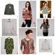 Langjia long-sleeved short-sleeved shirt trench coat knitted cardigan short jacket lace pullover print women's 2025 summer new style
