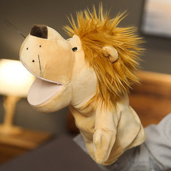Animal Lion Hand Puppet Glove Performance Puppet Children's Toy Finger Puppet Plush Doll Ventriloquism Birthday Gift