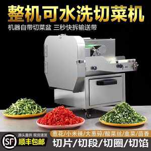 Multifunctional Cutting Machine Commercial Canteen Full Leek Full Leek Sry, Sauce Cereal Skills Electric Slice Cut Section
