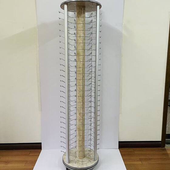 
New high-end floor-standing rotating sunglasses display rack movable aluminum alloy glasses display rack 198 pieces