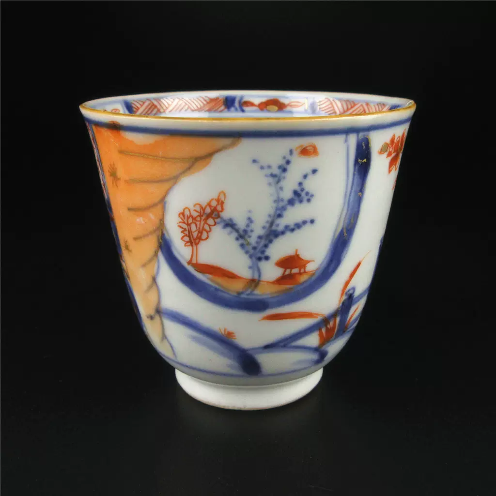 中国古美術品　清の康熙時代　青花五彩茶碗　本物保証 中国古美術品 清の康熙時代 青花五彩茶碗 本物保証 Yahoo