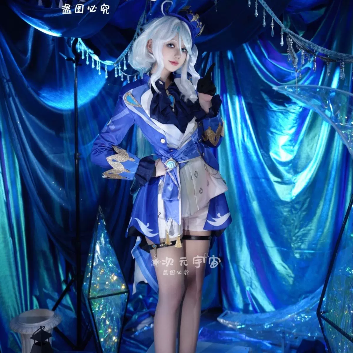 芙卡洛斯cos原神cos服枫丹水神芙卡洛斯cosplay游戏动漫服二次元-Taobao