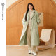 Beautiful Inn Fresh and High-end Green Trench Coat Women's Large Size Women's Clothing 2025 New Long Jacket Autumn