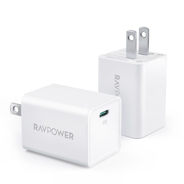 RAVPOWER gallium nitride PD fast charging 30W mini charger head ...