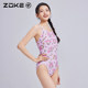 Zhouke one-piece triangle professional high hip racing sexy swimsuit racing swimsuit girl baking diary Melody