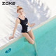 Chauke swimsuit women's one-piece triangle hot spring resort swimsuit fashionable new slim black and white cute cat swimsuit