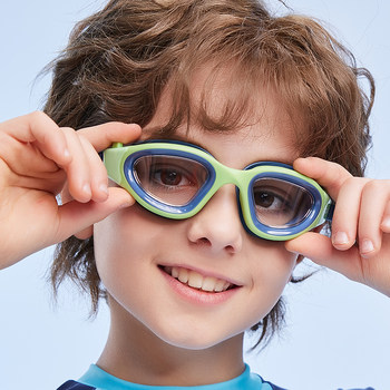 
Zhouke children's swimming goggles high definition waterproof and anti-fog-free eye-free girls professional swimming training boys medium-sized large frame glasses
