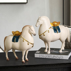 Chinese-Style New Chinese Decor for Immediate Wealth, Suitable for Living Room Tv Cabinet, Office, Wine Cabinet Decoration, Housewarming and Business Opening Gifts