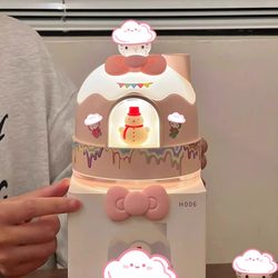 Hellok Snow House Cute Air Humidifier Practical Ornament Cute Surprise Christmas Gift for Boyfriend's Birthday