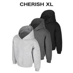 Crxl【Authentic Tech-Sense Space Cotton】Heavyweight 900G/Stiff and Wrinkle-Resistant/Short Warm Hooded Sweatshirt for Men
