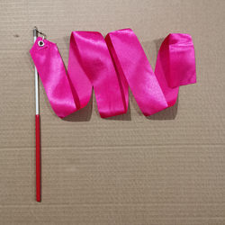 10 Pieces of  Colored Ribbon Dance Sticks, Dancing Streamers, Multicolored Silk Ribbons, Children's Handheld Gymnastics, Square Dance, Dance