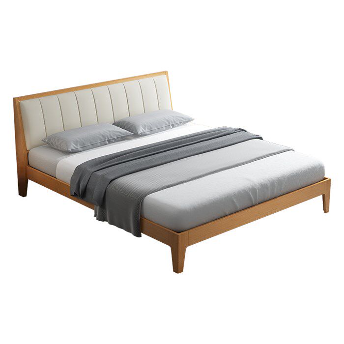 百方家具简约红小户型实木床