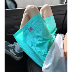 Jeep Dopamine Blue Sports Embroidered Shorts for Women, Summer 2026 New Style, Quick-Dry Casual Shorts