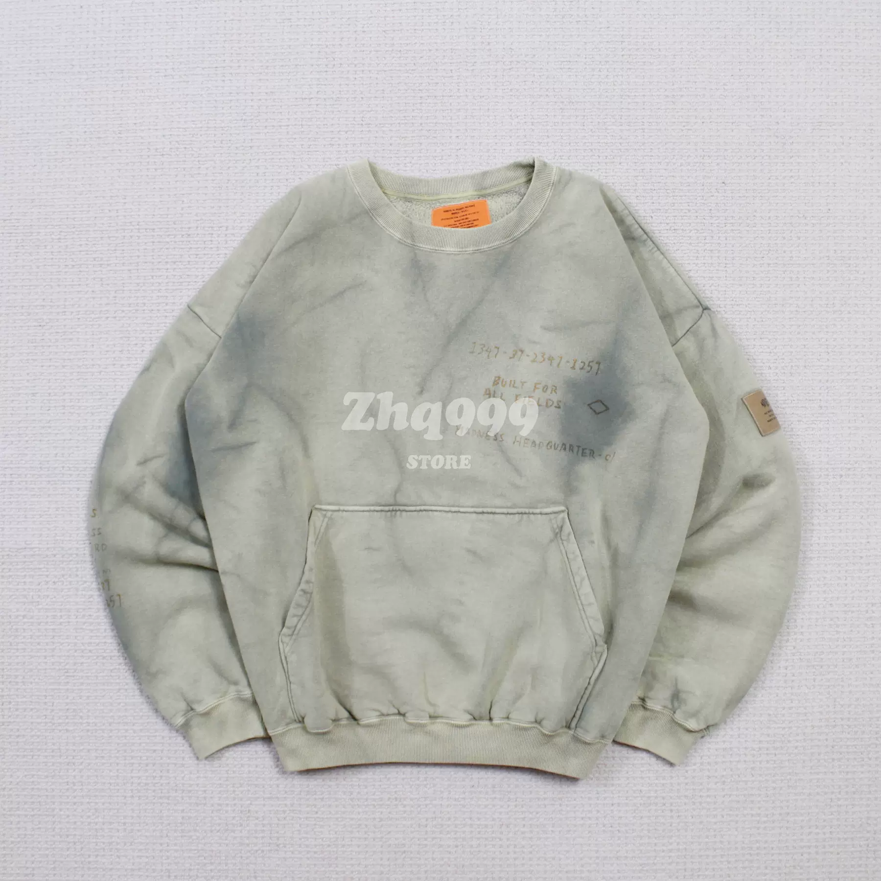 トップス 20aw WTAPS KATZ HOODED 折扣现货WTAPS KATZ HOODED/COPO重磅复古拼接刺绣字母帽衫20AW