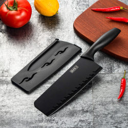German Black Steel Kitchen Knife, Sharp Kitchen Knife for Home Use, Chef's Meat Cutting Knife, Cutting Board Two-In-One Food Preparation Chopping Board Set