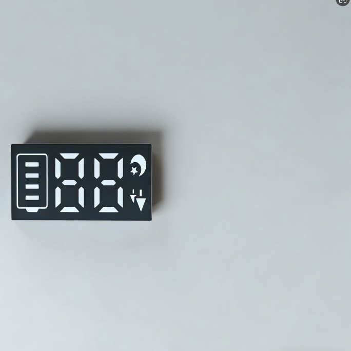 188 цифровая трубка с зарядкой + символ ночи + раннее утро + знак процента % + символ зарядки 1018RGBW Spot