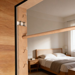 Multifunctional Door Frame Fitness Rack Solid Wood Home Use Grip Strength Finger Strength Door Frame Pull-Up Bar Solid Wood Training Pull-Up Exercise