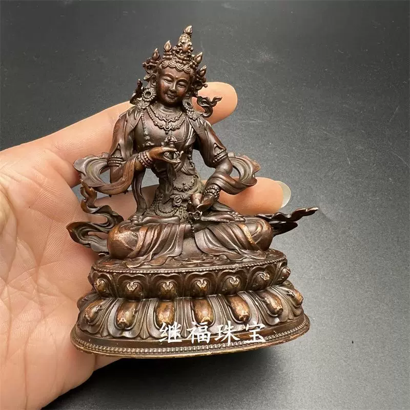 銅像 銅佛像 置物 時代物 古美術 純銅小佛像實心黃銅佛祖釋迦摩尼阿彌陀佛菩薩小擺件仿古銅坐佛