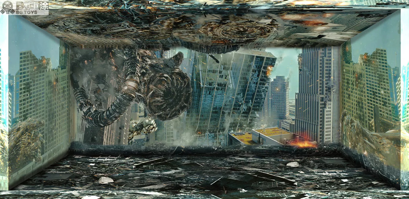 变3形金刚擎天飞翼柱震荡波背景画钻探兽大, image size:1680x820