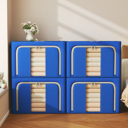 Clothes Storage Box Wardrobe Organizer Home Use Oxford Cloth Foldable Basket for Organizing Seasonal Quilts Storage Box