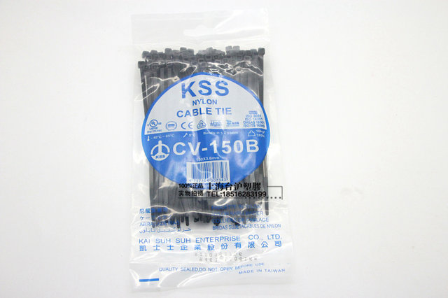 Taiwan KSS UL flame retardant nylon cable tie cable tie CV-150B3.6*150 ...