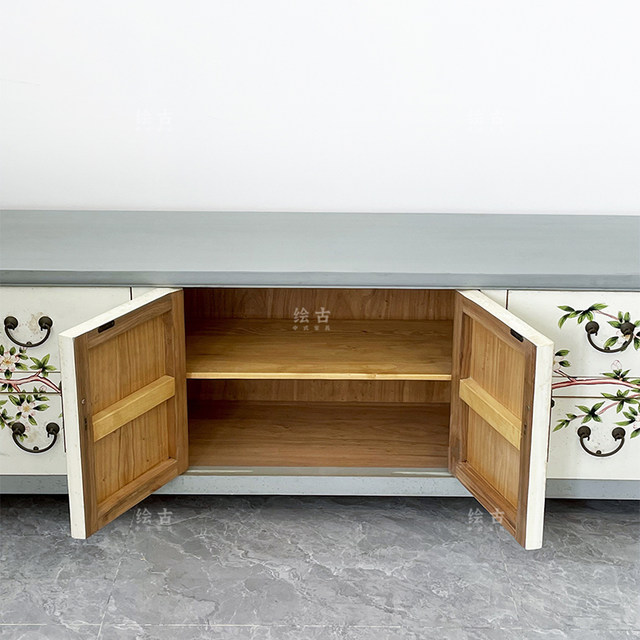 New Chinese style painted TV antique simple flower and bird