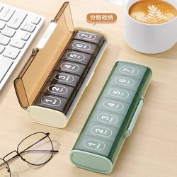 Japanese Imported Pill Box, Portable Medicine Dispensing Box, Medication Reminder, Portable Medicine Storage Box, Seven Days a Week