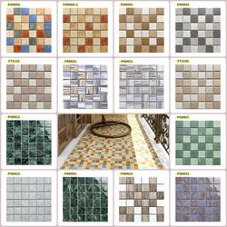 48 Plaid Swimming Pool House Mosaic Ceramic Tiles Kitchen Living Room Dining Room Washbasin Background Wall Inkjet Antique