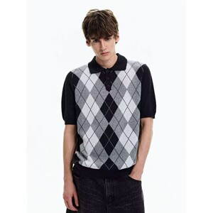 
Autumn and winter vest cashmere sweater middle-aged men's casual V-neck knitted rhombus sweater vest sleeveless waistcoat